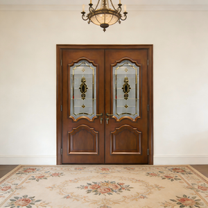Portes intérieures <span class=keywords><strong>en</strong></span> <span class=keywords><strong>bois</strong></span> <span class=keywords><strong>massif</strong></span> de luxe pour usage résidentiel, avec vitrage, pour chambres et maisons - Product Image 6