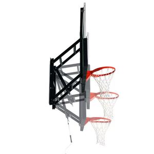 Canestro da <span class=keywords><strong>basket</strong></span> da esterno a parete con tabellone da 48 pollici, mini supporto da <span class=keywords><strong>basket</strong></span> con cerchio a sgancio rapido da 45 cm e rete resistente alle intemperie - Product Image 3