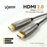 Sipu 2026 AOC Glasfaserkabel für 2.1 Kabel mit Folienabschirmung PVC-Mantel 4K/8K Stecker-Stecker 10M-300M für HDTV DVD-Player Kamera Computer