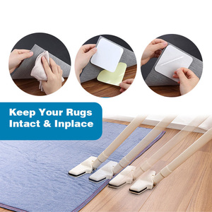 Al por mayor de fábrica: Adhesivo de doble cara antideslizante para alfombras y tapetes, almohadillas fijadoras de alfombras, cinta adhesiva para esquinas de alfombras - Product Image 5