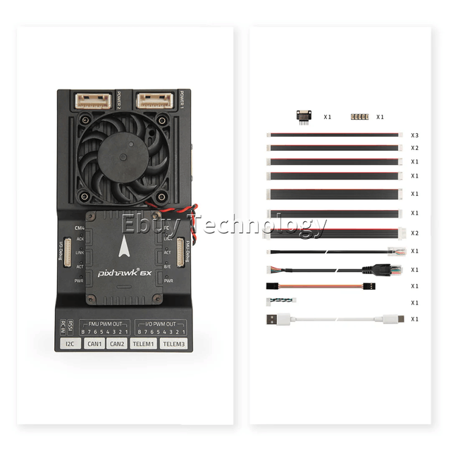 Holybro Pixhawk 6X ICM45686 Flight Controller Standard Mini Set M9N GPSM10 GPS RC FPV Racing Freestyle Drone Multirotor Airplane