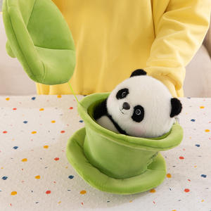 Peluche de <span class=keywords><strong>Panda</strong></span> con Taza de Té, Diseño Cultural y Creativo, Especial de Chengdu, Regalo de Recuerdo - Product Image 2