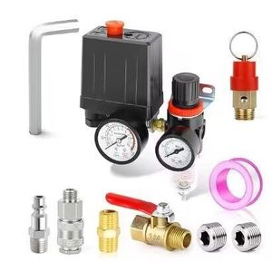 Ensemble de 13 pièces pour compresseur d'air : interrupteur de pression, régulateur, filtre et séparateur huile-eau - Product Image 2
