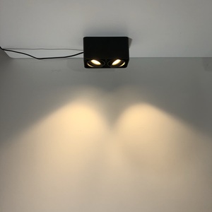 Faretti da Soffitto Regolabili da Superficie con Doppia Testa Bianca <span class=keywords><strong>Alla</strong></span> Moda Lampadario per Interni di rumah e Ufficio