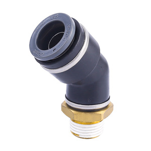 Brass 45 Degree Elbow Fitting 6 Mm External Thread Pneumatic Quick Coupling For Air Systems - Product Image 4