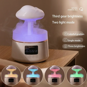 Humidificateur champignon nuage de <span class=keywords><strong>pluie</strong></span> Diffuseur d'huiles essentielles d'aromathérapie Gouttes avec lumière nocturne Sons relaxants pour diffuseur d'huiles - Product Image 2