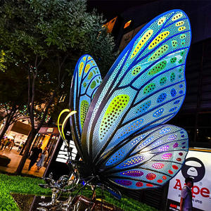 Aangepaste Grote Bruiloft Feest Creatief Gedecoreerde Kleurrijke Vlinderlamp Modern Landschap Licht - Product Image 3