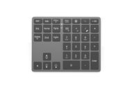Keyboard Mini Lipat Nirkabel BT 35-Tombol dengan Touchpad dan Keypad Numerik untuk Tablet Laptop, Antarmuka USB-C