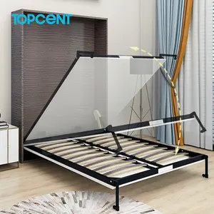 Китайская мебель, деревянная Скрытая компактная складная подъёмная кровать, механический комплект оборудования, аксессуары для настенных кроватей