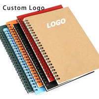 Carnet personnalisé écologique avec logo, format A5, en papier kraft, pour promotions commerciales