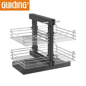Blind Corner Pull Out Wire Basket Drawer Soft Closing Damper Kitchen Corner Pull Down Under Cabinet Wire Baskets - Product Image 6
