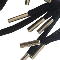 Logo personnalisé Lacet en coton plat à capuche Cordon de serrage rond Pantalon Short Corde à cordon