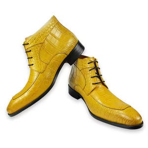 Botines de Hombre de Lujo, con Cordones de Goma Grabados, Impermeables, Ligeros, Antideslizantes, Cómodos, para Negocios, Espectáculos, Fiestas - Product Image 3