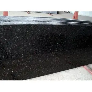 Belle dalle de marbre brillant poli et durable en granit noir Forever R pour la décoration de la surface au sol - Product Image 1