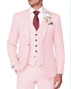 Горячая распродажа: Мужские смокинги и деловые костюмы небесно-голубого цвета для свадьбы, выпускного вечера и торжественных мероприятий. Мужской костюм-тройка (пиджак, брюки, жилет). - Product Image 2