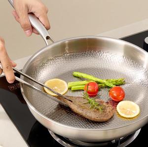 28/30/32cm <strong>Cookware</strong> Set Non-stick Forged <strong>Peter</strong> <strong>Cook</strong> Breakfast Eggs Stainless Steel Lotus Woks and Stir Frying Pan with Lid Cover - Product Image 2