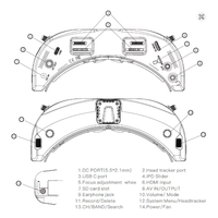 SKYZONE SKY04X PRO OLED 58G 48CH 1920X1080 Récepteur Steadyview Lunettes FPV RC avec Suivi de Tête et Ventilateur pour Avions de Course RC