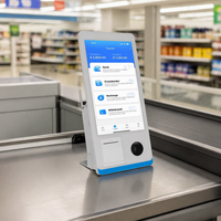 Terminal de Quiosco de Autoservicio SDK de 15.6 Pulgadas con Pago NFC, Escáner de Código de Barras, Sistema POS para Minoristas, Restaurantes y Otras Operaciones, Caja Registradora