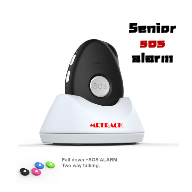 Caregiver Pager Elderly Personal Alarm System for Lone Workers Man Down Safety Devices SOS Button for Senior with Fall Detection