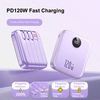 Batterie au lithium polymère de 10000 mAh, bloc d'alimentation portable, affichage LED, entrée USB Type C et Micro USB, charge rapide 22,5 W, universel