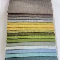 Tissu d'ameublement en polyester imitation lin pour canapé, chaise, coussin, meubles et décoration intérieure - Vente en gros