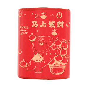 ถุงขยะแบบมีเชือกรูดสีแดงแบบหนาสำหรับใช้ในห้องครัวห้องน้ำหอพัก - Product Image 5