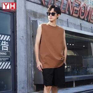 OEM In Ấn Thêu 100 Cotton Tank Top Người Đàn Ông Không Tay Áo Thun Vest Mùa Hè Thoáng Khí Trống Singlet - Product Image 5