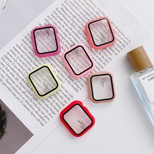 เคส PC กระจกนิรภัยเต็มเรือนสำหรับ <span class=keywords><strong>Apple</strong></span> <span class=keywords><strong>Watch</strong></span> <span class=keywords><strong>8</strong></span> 7 6 5 49มม. 45มม. 44มม. 41มม. 38มม. - Product Image 2