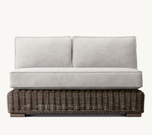 Modern Luxury All Weather Patio Garden Hotel Pool <b>Rattan</b> Set <b>Outdoor</b> Aluminium Furniture U-Chaise Sectional - Product Image 3