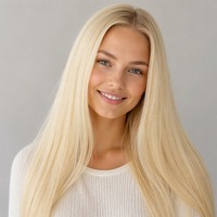 Extensions de cheveux I-Tip Balayage avec mèches, cheveux vierges européens Remy, pré-collées, lot de gros pour salon