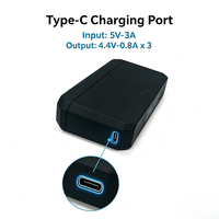 Étui de charge portable en ABS pour batteries Osmo Action 6 (lot de 3) avec chargement rapide Type-C, protection et stockage, personnalisable OEM/ODM