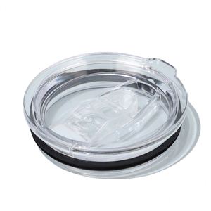 Transparent Leak-Proof <b>Plastic</b> Coffee Cup Lid Large Capacity Auto Cup Straw Cover Universal Replacement Accessory Bulk - Product Image 4