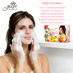 Jabón de Baño y Rostro Queen <span class=keywords><strong>Love</strong></span> Magic Mix 10 en 1 con Extractos de Frutas Naturales, Limpieza Suave, Hidratante, Iluminador y Refrescante - Product Image 4