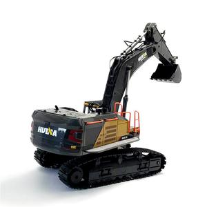 Excavatrice RC <span class=keywords><strong>Huina</strong></span> <span class=keywords><strong>1592</strong></span> à l'échelle 1:14, 2,4 GHz, 22 canaux, avec construction métallique - Prête à l'emploi en intérieur et en extérieur, jouet radiocommandé - Product Image 3