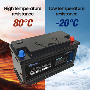 可回收利用的 12V 90Ah 锂汽车启动电池，带电量显示，1100CCA 高放电，适用于越野车 - Product Image 1