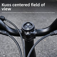 IKUOS Capuchon de potence de vélo pliant en alliage d'aluminium, support de fixation pour ordinateur de bord SC01 compatible Java Neo Double-Bolt