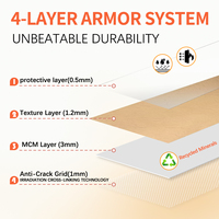 Panneaux muraux en pierre 3D - Tuiles en argile modifiée légères pour usage intérieur/extérieur, placage en faux travertin écologique
