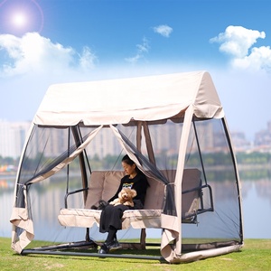 Sillón <span class=keywords><strong>columpio</strong></span> <span class=keywords><strong>de</strong></span> alta calidad para jardín, techo <span class=keywords><strong>de</strong></span> 3 plazas, patio <span class=keywords><strong>de</strong></span> Metal para exteriores, columpios <span class=keywords><strong>de</strong></span> hierro forjado para - Product Image 2