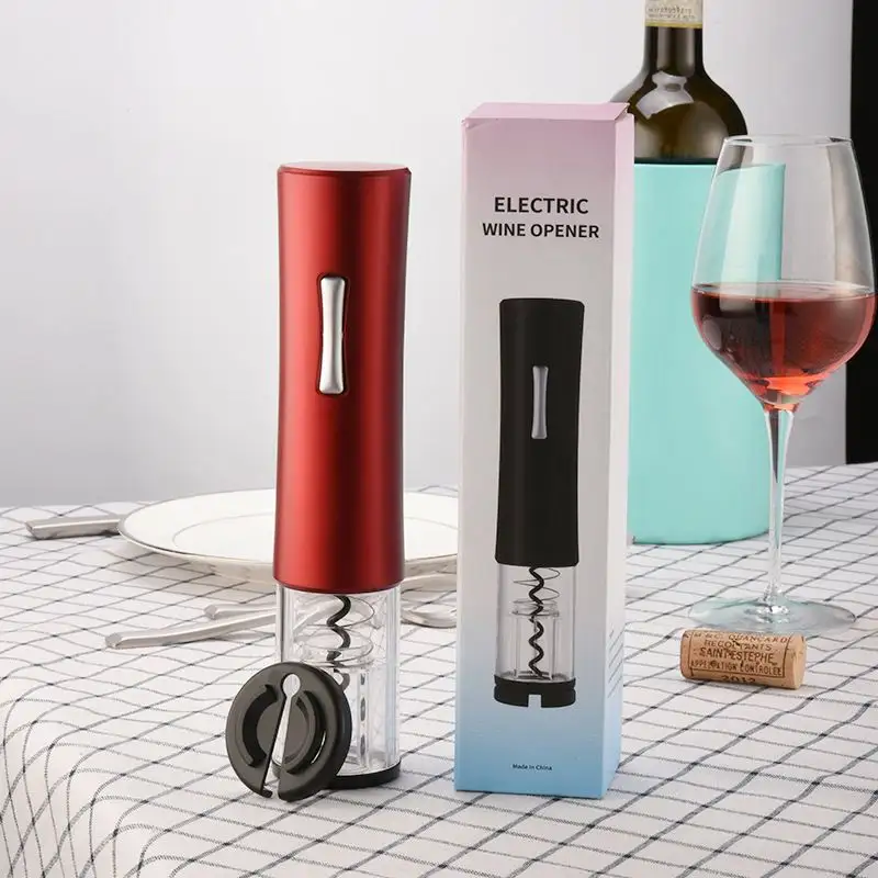 プレミアム自動電気ワインボトルオープナーVin Rougeコルク栓抜きUsb Sacacorchos Destapador De Vinoロゴ付き