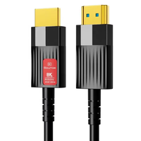 Câble à fibre optique active coaxial AOC haute vitesse Ultra HD vidéo 48 Gbps EARC HDCP2.2 pour moniteur et projecteur 8K