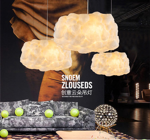 JYLIGHTING Cloud Lighting Lampes suspendues barre lumineuse LED en polymère Matériel E27 Ampoule Moderne <span class=keywords><strong>Blanc</strong></span> <span class=keywords><strong>Nuage</strong></span> Lustre - Product Image 6
