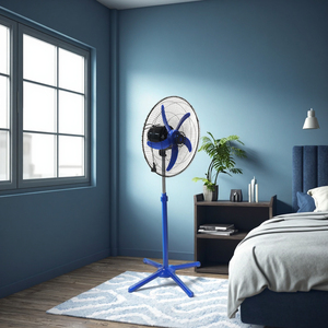 Điều Khiển Cơ Khí Nhựa Bệ Đứng Fan 5 Lưỡi Cơ Sở Kim Loại Cho Hộ Gia Đình Nhà Để Xe Sử Dụng 50 Năng Lượng Mặt Trời Tùy Chọn Cho Xe Khách Sạn Mát Mẻ - Product Image 5