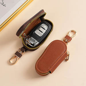 <span class=keywords><strong>Porte</strong></span>-clés Portable <span class=keywords><strong>porte</strong></span>-clés sac couleur unie litchi motif en cuir clé de <span class=keywords><strong>voiture</strong></span> portefeuille femme de ménage clé organisateur pochette pour hommes femmes - Product Image 4