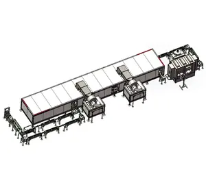 New Design Ground Rail Automatic Powder Coating Line For Metal Cup