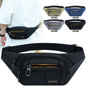 FASHION Men's Waist Bag Oxford Cloth Multi-pocket Outdoor Sports Chest Bag Everyday Use Gray Black Military Green Dark Blue - Product Image 4