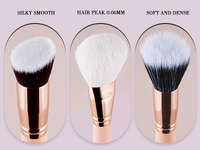 12pcs pinceaux de maquillage manche en bois rose poils de chèvre naturels denses et doux avec logo personnalisé vente en gros de pinceaux de maquillage professionnels