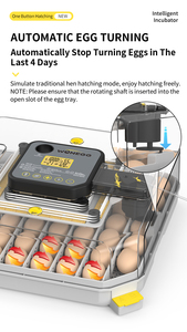 Wonegg kiểm soát độ ẩm 48 xoay lồng ấp Fan Cá trứng lồng ấp Jar lồng ấp trứng cho chim nhỏ - Product Image 6