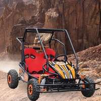 Meilleur prix pour kart à pédales à essence à deux places pour adultes, 4 temps, 125 cm3, frein à disque, tout-terrain, buggy de plage, hors route, 35 km/h, extérieur
