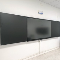 Équipement pédagogique scolaire 75 pouces, Smart TV LED, tableau blanc interactif, écran tactile, moniteur Android 14 pliable