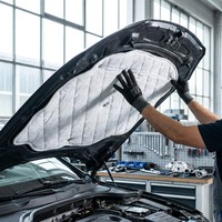 ANTELA Motor Kaputu Premium Beyaz Ses Yalıtım Köpüğü 15mm Kalınlıkta 3 Yıl Garantili Araba İçin Isı Koruması